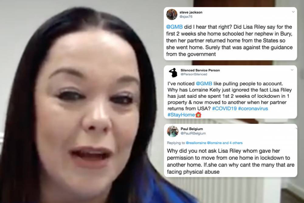 Lorraine Kelly - Lisa Riley - Emmerdale’s Lisa Riley leaves fans fuming after admitting she broke lockdown rules and moved from Bury to Yorkshire - thesun.co.uk - Usa - Ireland