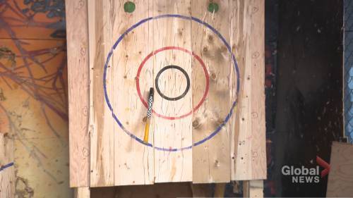 Quarantine Axe Throwing League - globalnews.ca