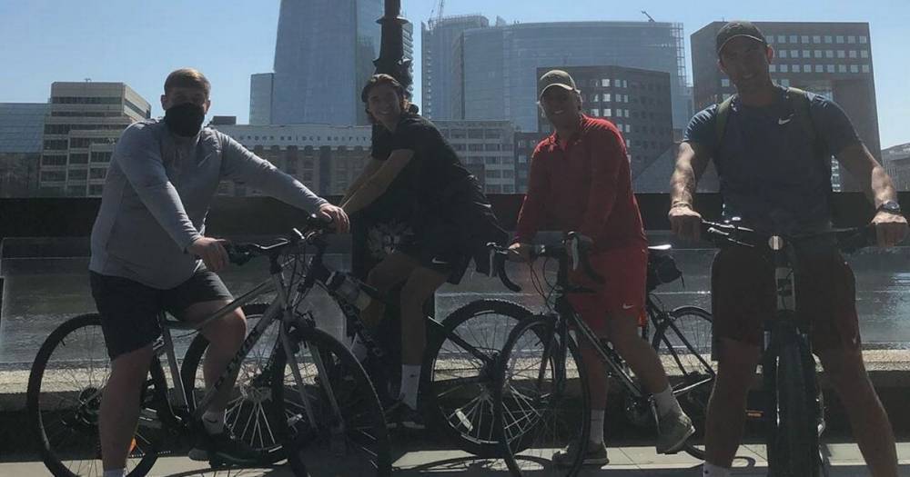 Jack Fincham - Love Island's Jack Fincham 'ignores stay at home' rule to join pals on bike ride - mirror.co.uk - city London