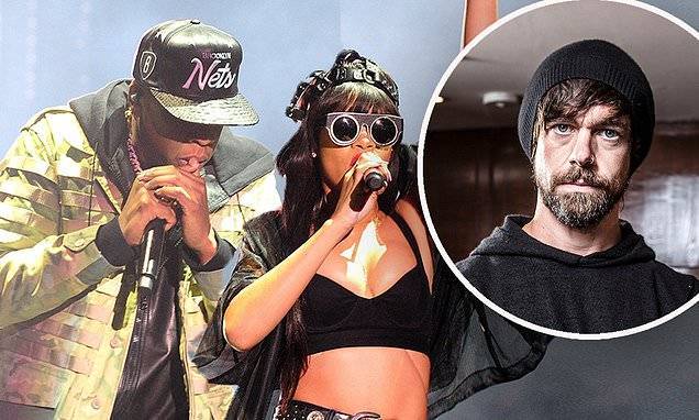 Jack Dorsey - Rihanna teams up with Jay-Z and Jack Dorsey to give $6.2MIL to COVID-19 relief effort - dailymail.co.uk - Usa - city London