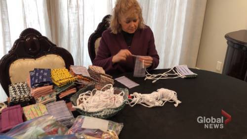 Lauren Pullen - Calgary Cares: Mask Makers YYC sewing free masks for essential workers - globalnews.ca