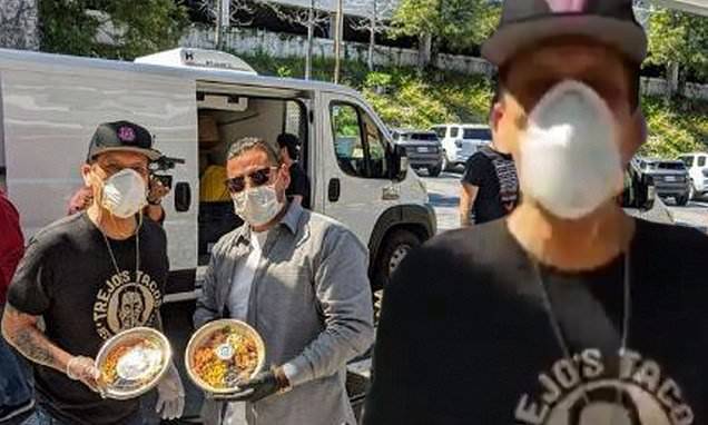 Danny Trejo - Danny Trejo donates hundreds of free meals to USC Verdugo Hills Hospital - dailymail.co.uk - Los Angeles - city Los Angeles - city Glendale