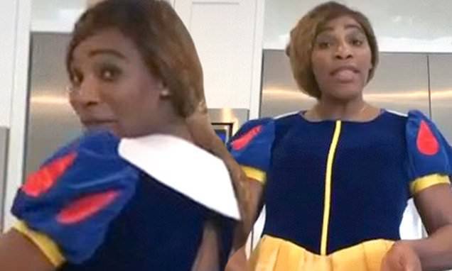 Serena Williams - Serena Williams cooks in Snow White costume as she cheekily reveals it doesn't fit in TikTok video - dailymail.co.uk