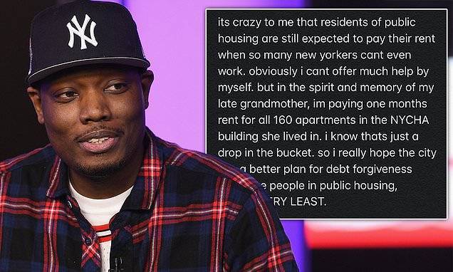 Michael Che - SNL's Michael Che pays rent for all 160 flats in his late grandmother Martha's NYC housing project - dailymail.co.uk
