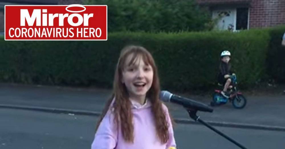Girl, 11, with incredible voice sings to thank NHS heroes and spread cheer amid lockdown - mirror.co.uk - Britain