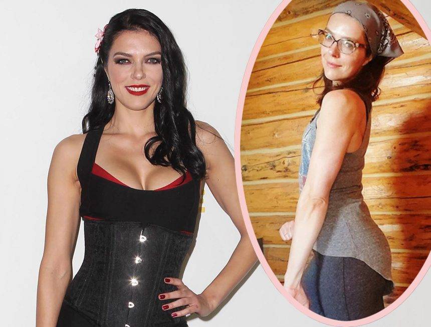 Adrianne Curry Shows Off NEW Curves After Having Breast Implants Removed - perezhilton.com - state Montana