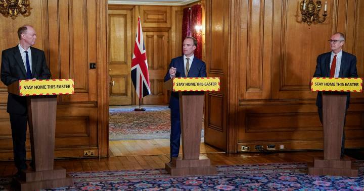 Boris Johnson - Dominic Raab - U.K. coronavirus lockdown to last at least 3 more weeks: minister - globalnews.ca - Usa - Italy - Spain - Britain - France