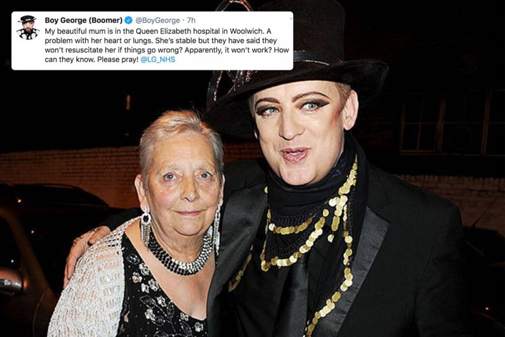 queen Elizabeth - Boy George begs fans to pray for his ‘beautiful mum’ as she is hospitalised with heart or lung problems - thesun.co.uk