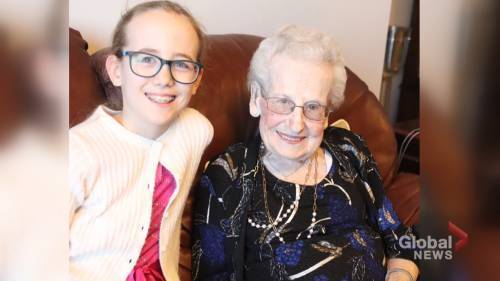 New Brunswick youth shares story of 106-year-old great grandmother who has lived through two pandemics - globalnews.ca
