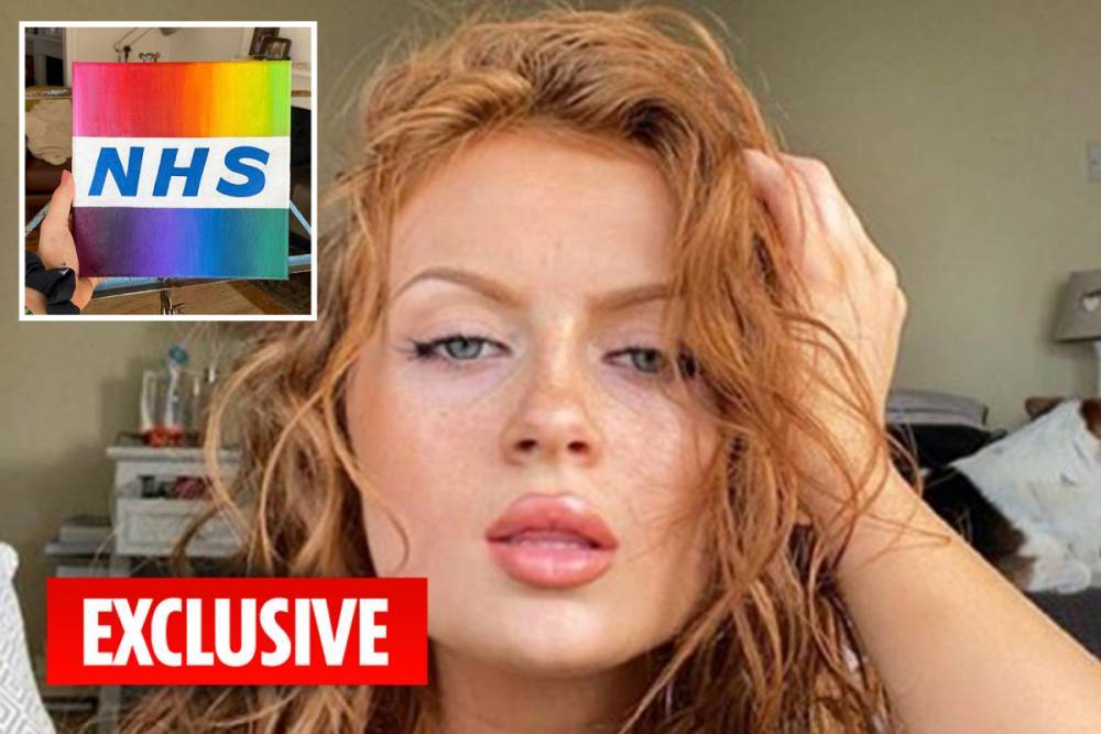 Maisie Smith - EastEnders’ Maisie Smith raises money for NHS by raffling rainbow canvases as she turns to painting in lockdown boredom - thesun.co.uk