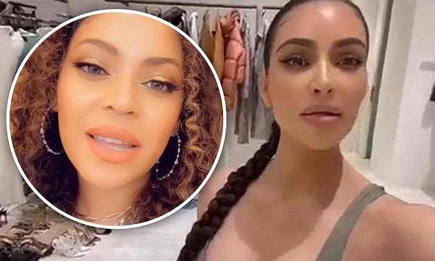 Kim Kardashian - Kim Kardashian compliments 'beautiful' Beyonce on Disney Family Singalong years after 'feud' - dailymail.co.uk - Washington