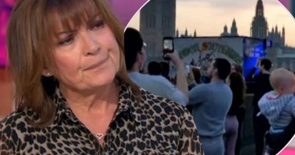 Lorraine Kelly - Hilary Jones - Lorraine Kelly hits out at Westminster Bridge clappers for standing too close together - manchestereveningnews.co.uk - Britain - Scotland - city London - county Jones