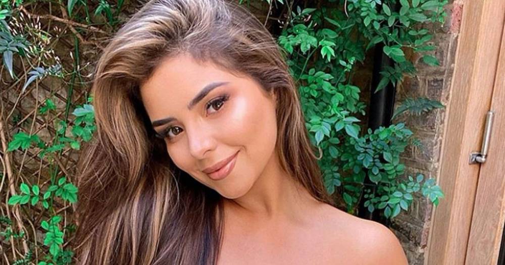 Demi Rose's boobs almost burst from minuscule dress held up by luck alone - dailystar.co.uk - city London