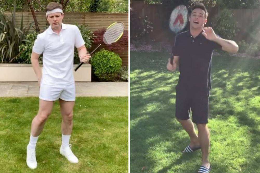 Declan Donnelly - Rafael Nadal - Declan Donnelly wears tiny white shorts to play badminton against Ant McPartlin in hilarious video - thesun.co.uk