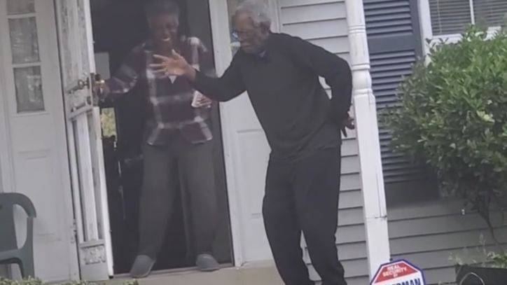 'They needed to party': Woman checking on elderly parents finds them dancing outside the front door - fox29.com