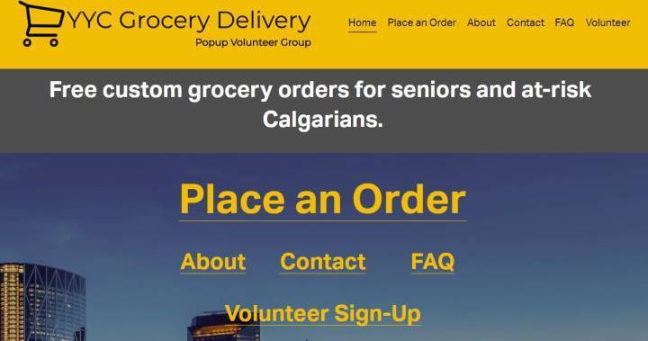 Calgary Cares: Helping seniors get the groceries they need during COVID-19 pandemic - globalnews.ca