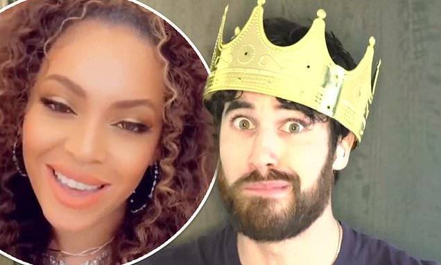 Darren Criss - Darren Criss jokes about Beyonce singing the song he wanted for The Disney Family Singalong - dailymail.co.uk