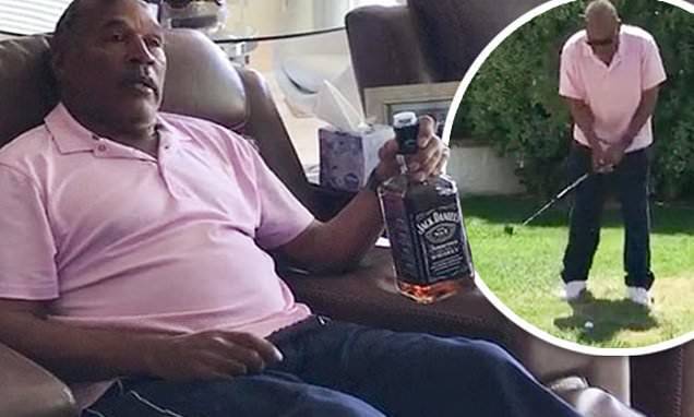 Nicole Brown - OJ Simpson goes golfing in backyard for TikTok debut as he goes stir crazy at home during quarantine - dailymail.co.uk