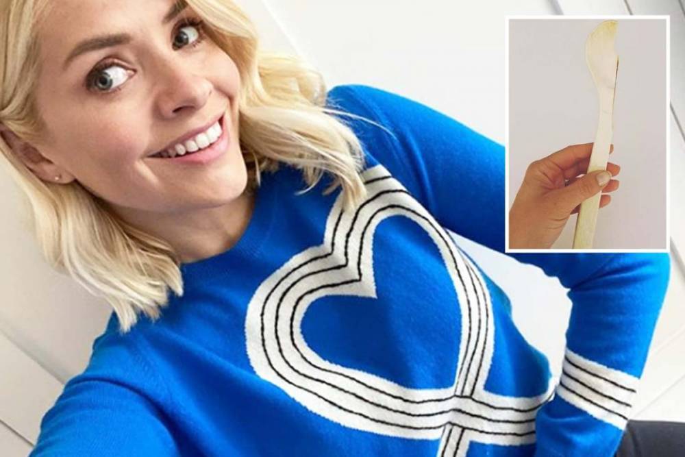 Holly Willoughby - Holly Willoughby destroyed wooden spoon because she was ‘clapping’ so hard for the NHS - thesun.co.uk