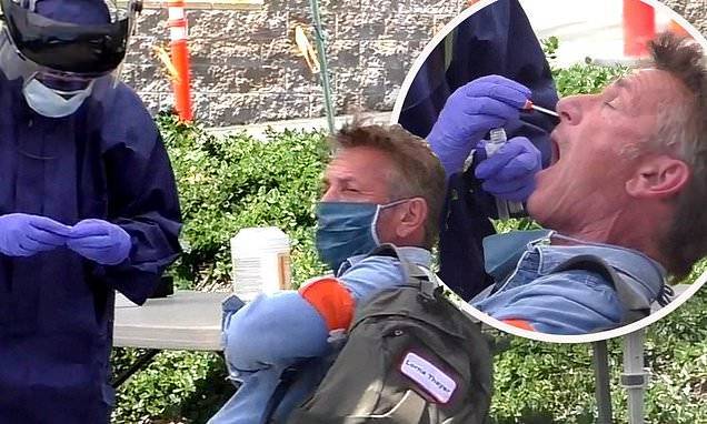 Eric Garcetti - Sean Penn - Sean Penn, 59, gets tested for coronavirus after working on the frontlines - dailymail.co.uk - Los Angeles - city Los Angeles - Haiti