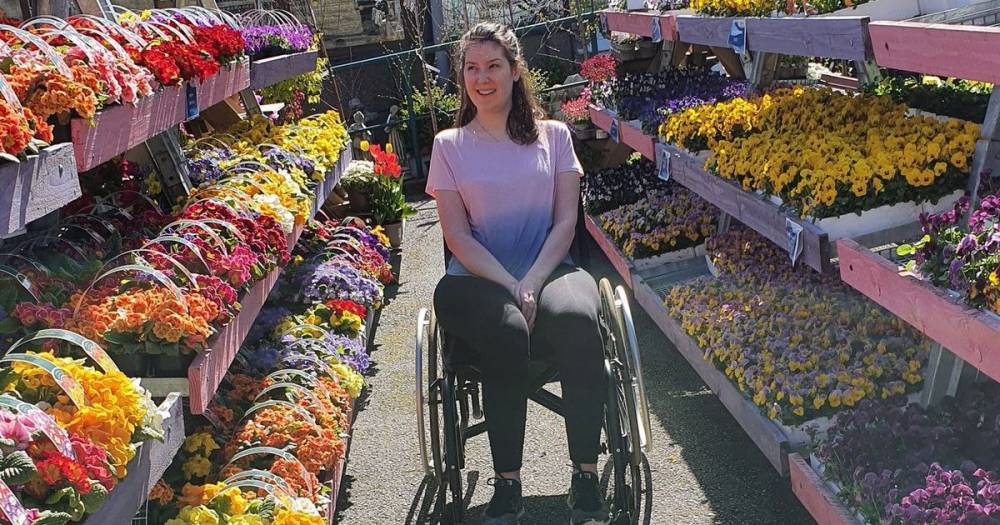 Inspirational MND Scot doesn't let cancelled hen do get her down in sun-soaked trip to garden centre - dailyrecord.co.uk - Scotland - city Elgin