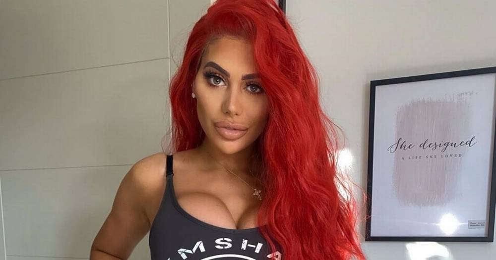 Chloe Ferry flashes red hair and aims for the moon in bold lockdown photoshoot - mirror.co.uk