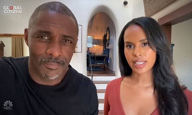 Idris Elba - Sabrina Dhowre - Idris Elba appears on the One World: Together At Home concert weeks after developing COVID-19 - dailymail.co.uk - Britain