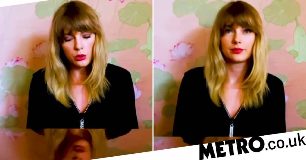 Taylor Swift delivers emotional One World performance after cancelling all 2020 shows - metro.co.uk