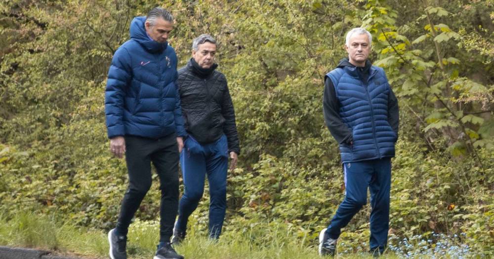 Jose Mourinho - Jose Mourinho spotted with training team after moving out of family home - dailystar.co.uk - city Manchester