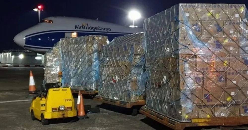 Plane carrying 10 million face masks and protective gear from China lands in UK - mirror.co.uk - China - Britain - Scotland