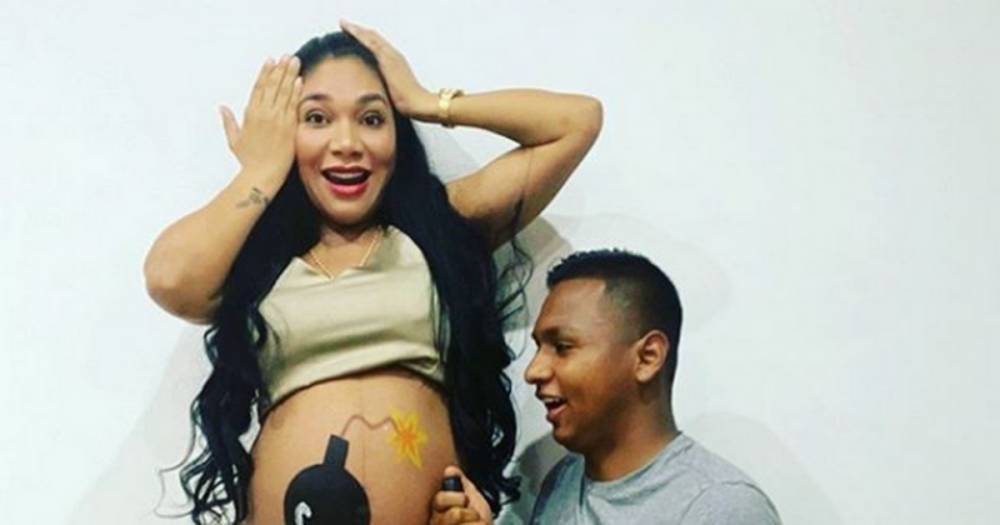 Alfredo Morelos - Rangers star Alfredo Morelos' wife shows off bump as couple hint baby due soon - dailyrecord.co.uk - city Columbia