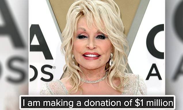 Dolly Parton - Dolly Parton announces she is donating $1M toward researching COVID-19 - dailymail.co.uk - Spain - state Tennessee - city Nashville, state Tennessee