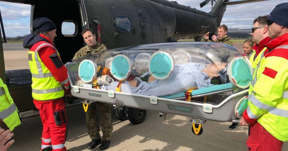 Jeane Freeman - Scots air ambulance crews to use sealed pods to airlift coronavirus patients to hospital - dailyrecord.co.uk - Scotland