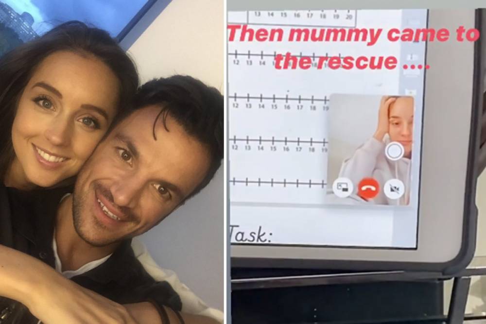 Peter Andre - Emily Macdonagh - Peter Andre shares sweet clip of Emily helping daughter Amelia with schoolwork over video chat from NHS frontline - thesun.co.uk