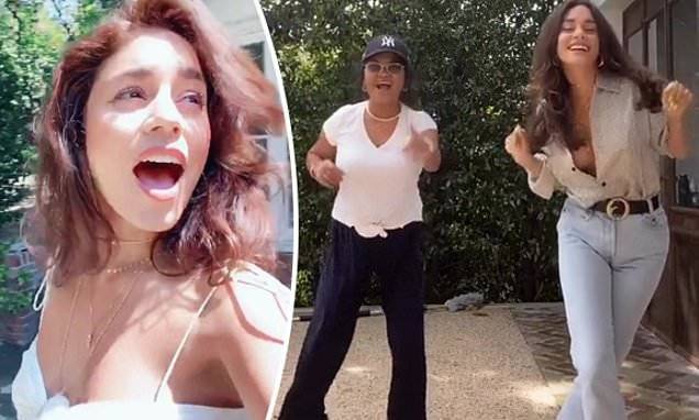 Vanessa Hudgens - Vanessa Hudgens dances with her mom on TikTok... after causing outrage with her coronavirus comments - dailymail.co.uk - New York