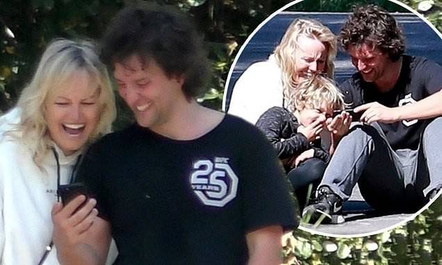 Griffith Park - Malin Akerman enjoys fun trip to park with hubby Jack Donnelly and her son Sebastian, 6 - dailymail.co.uk - state California