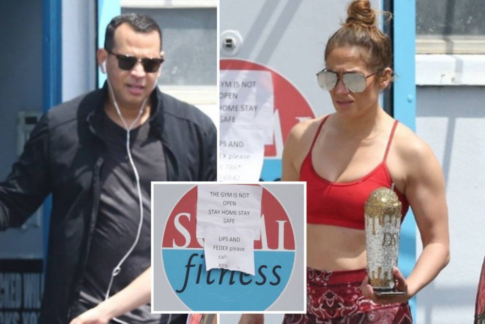 Alex Rodriguez - JLo smolders in bra top and leggings as she leaves the gym with A-Rod in first time seen since quarantine - thesun.co.uk - county Miami