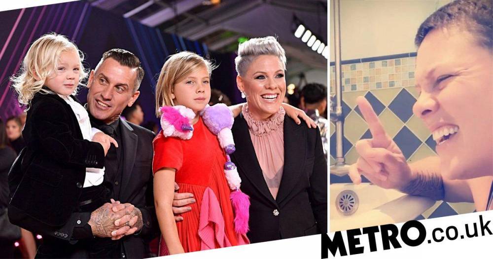 Carey Hart - Coronavirus: Pink blesses us all with gospel performance as she gives glimpse at quarantine life - metro.co.uk