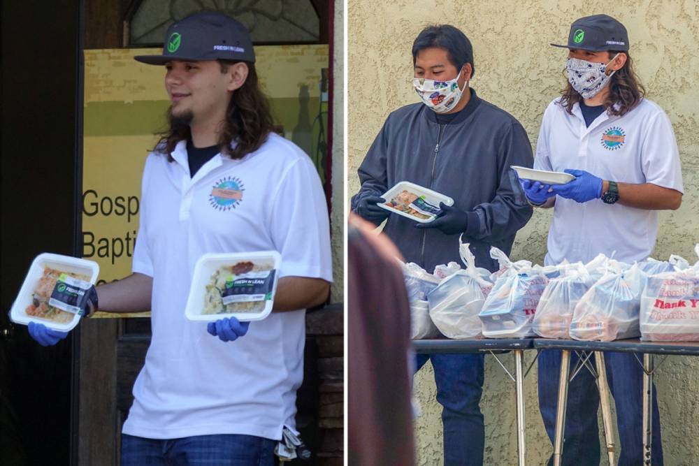Michael Jackson’s son Prince wears mask as he hands out food to the homeless during coronavirus pandemic - thesun.co.uk - Los Angeles