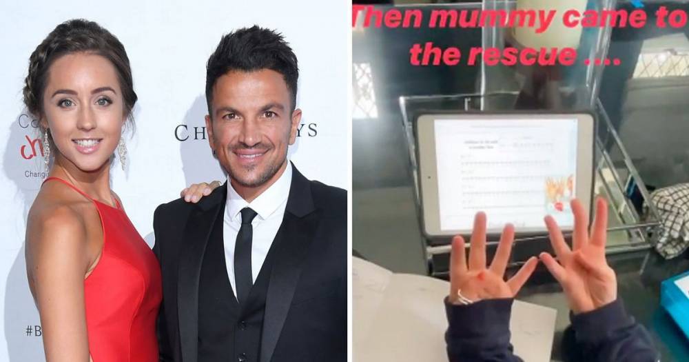 Peter Andre’s wife Emily teaches daughter Amelia, six, maths over FaceTime as she works on NHS frontline - ok.co.uk