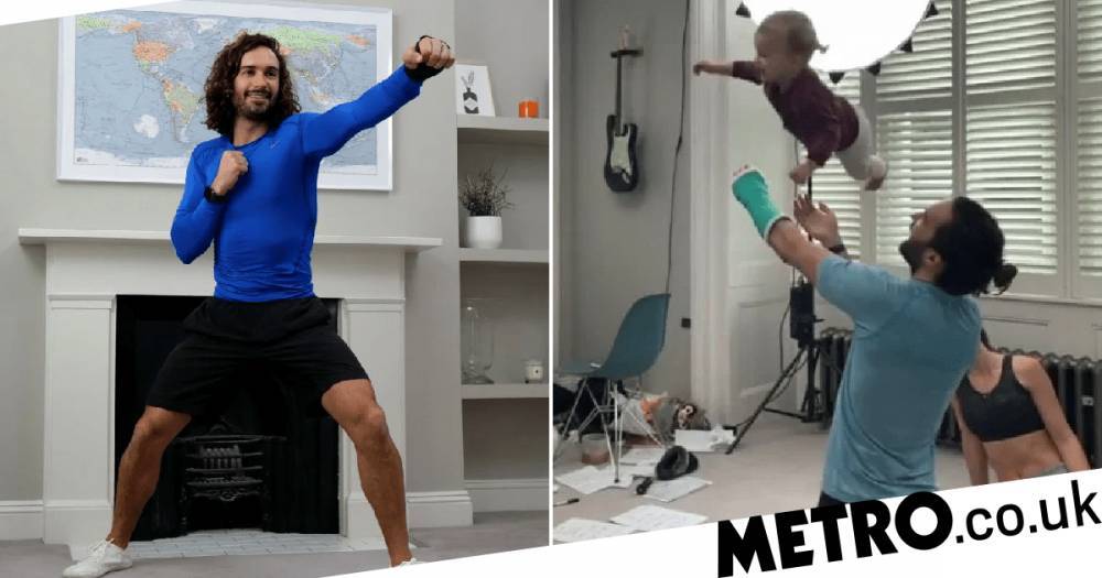 Rosie Jones - Joe Wicks plays with daughter Indie in adorable post work-out clip as wife Rosie Jones belts out Beyonce - metro.co.uk - city Richmond
