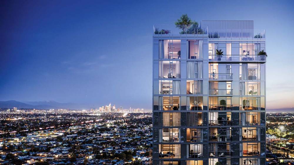 First Look: Luxury Condo Tower Takes Shape in L.A.'s Historic West Adams - hollywoodreporter.com - Los Angeles - county Adams - city Venice