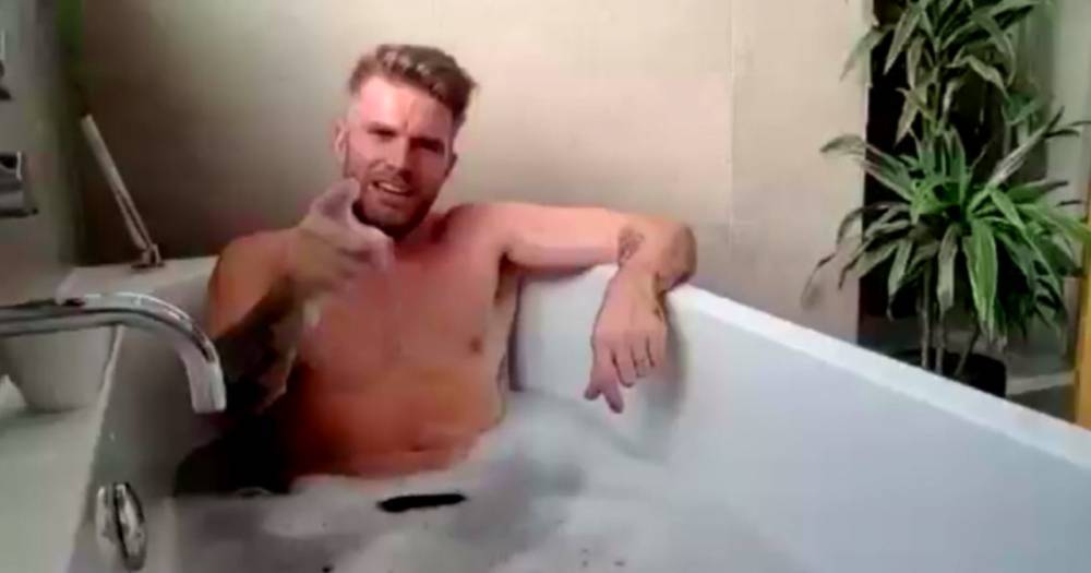 Iain Stirling - Joel Dommett - Kem Cetinay - Home Alone with Joel Dommett sees him get hair cut by wife and strip for bath chat - mirror.co.uk