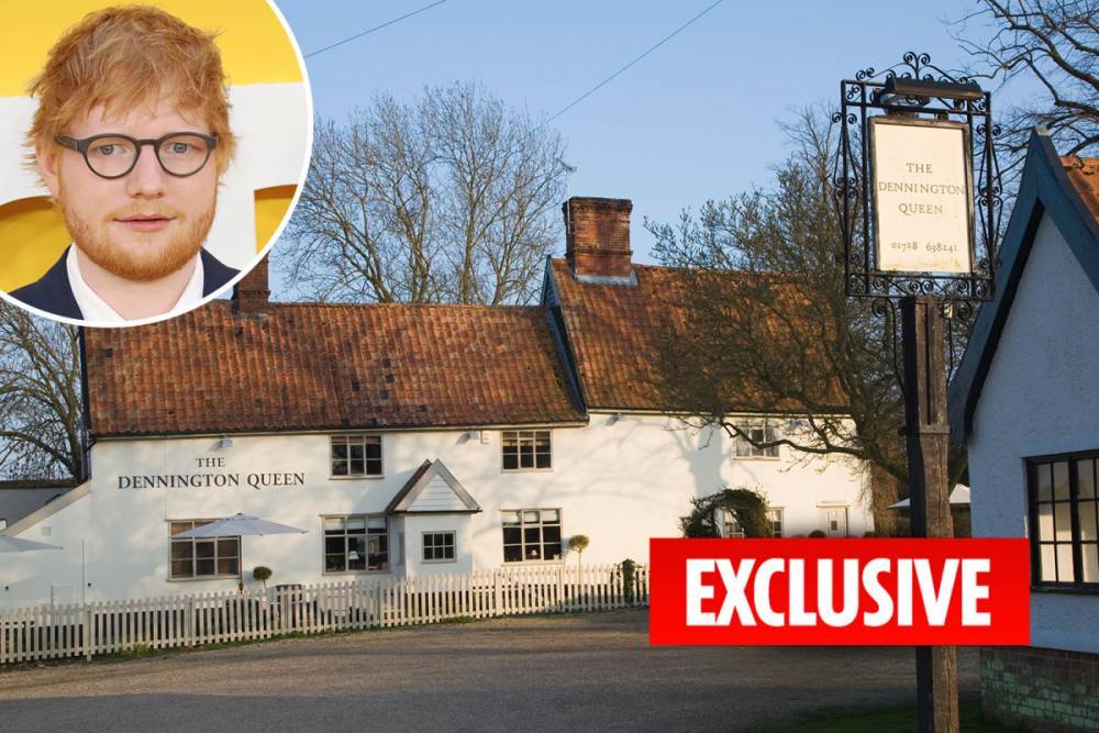 Ed Sheeran - Ed Sheeran is enjoying £8 pub grub from his local boozer to help support them in lockdown - thesun.co.uk