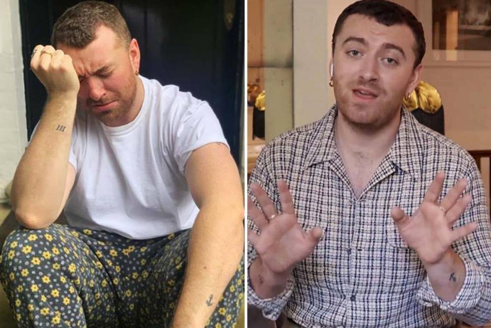 Amanda Holden - Sam Smith - Jamie Theakston - Sam Smith insists their crying lockdown picture was ‘a joke’ and that they ‘didn’t mean any malice’ - thesun.co.uk