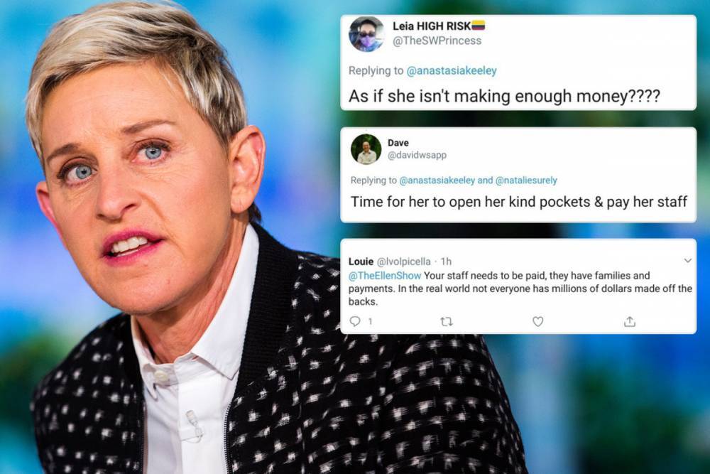 Ellen DeGeneres slammed by fans who demand she ‘pay her staff’ after TV host ‘ditched loyal crew during pandemic’ - thesun.co.uk