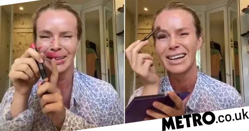 Amanda Holden - Amanda Holden does something a little different with hilarious ‘makeup tutorial’ - metro.co.uk - Britain