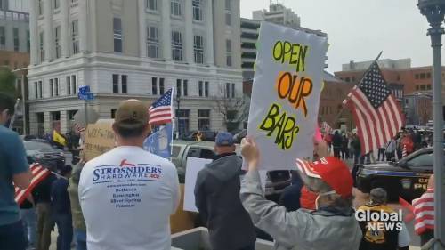 Coronavirus outbreak: Anti-shutdown protesters rally for economic reopening at Pennsylvania Capitol - globalnews.ca - state Pennsylvania - city Harrisburg