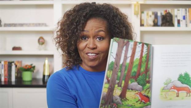Barack Obama - Michelle Obama - Michelle Obama Makes Funny Faces As She Reads ‘The Gruffalo’ In Cute PBS Kids Video: Watch - hollywoodlife.com