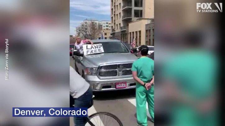 Scrubs in the streets and citizens at the capitols: Coronavirus protests across the country - fox29.com - Usa - city Denver